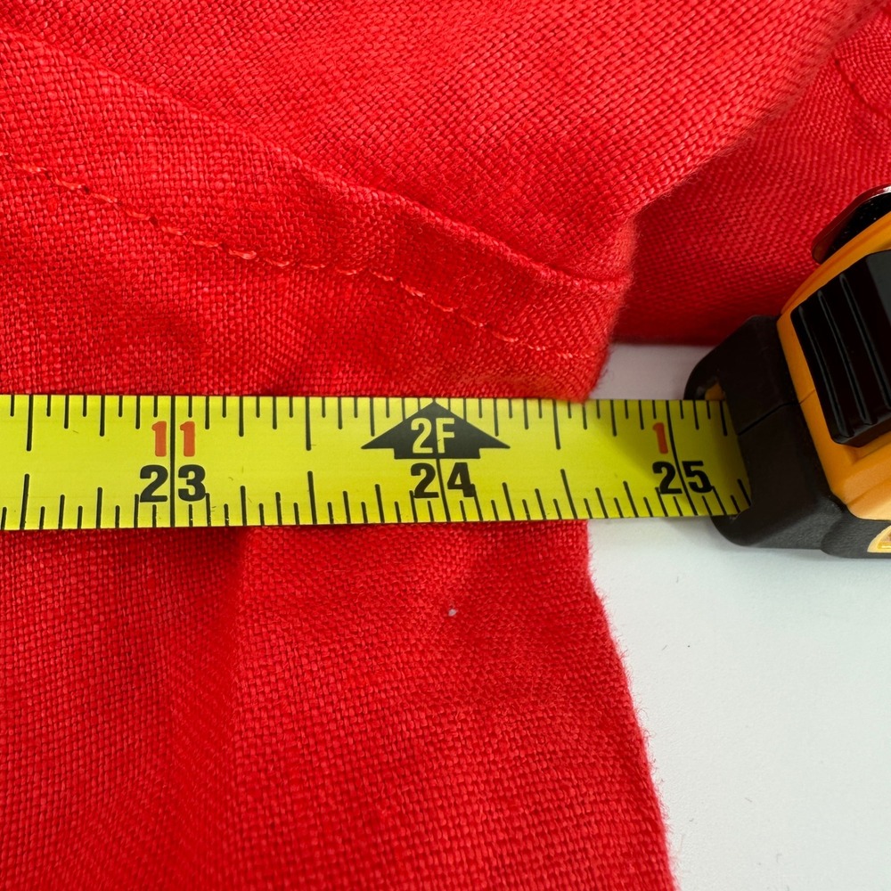 Banana Republic Orange Linen Utility Shorts Romper Short Sleeve Belted Safari XL - Picture 7 of 7